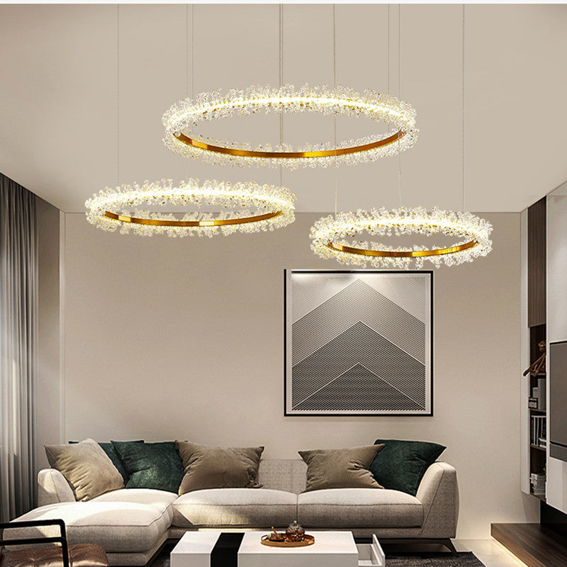 Gold Crystal Chandelier Electroplated 900mm Remote