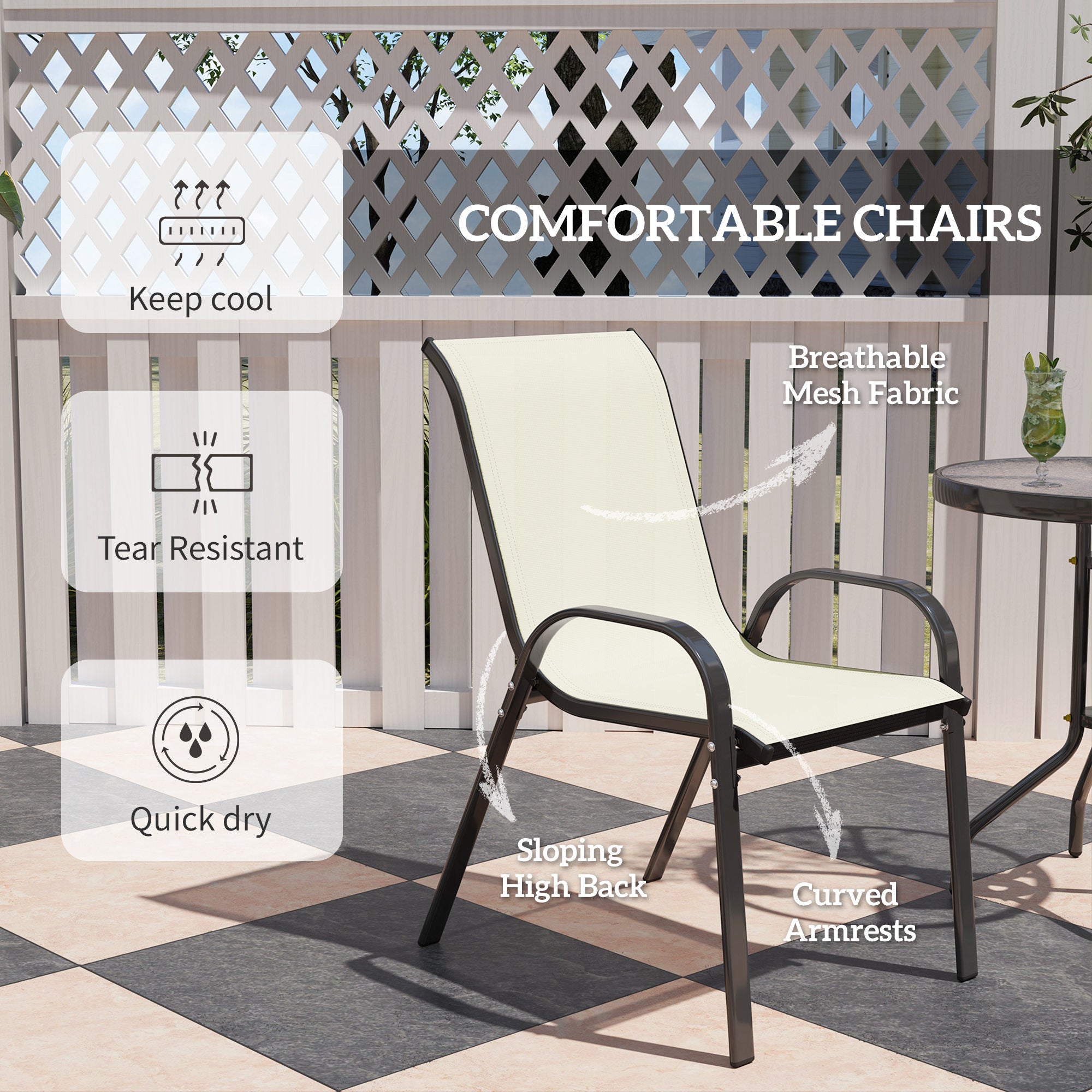 Compact Outdoor Bistro Set Gray Garden Style