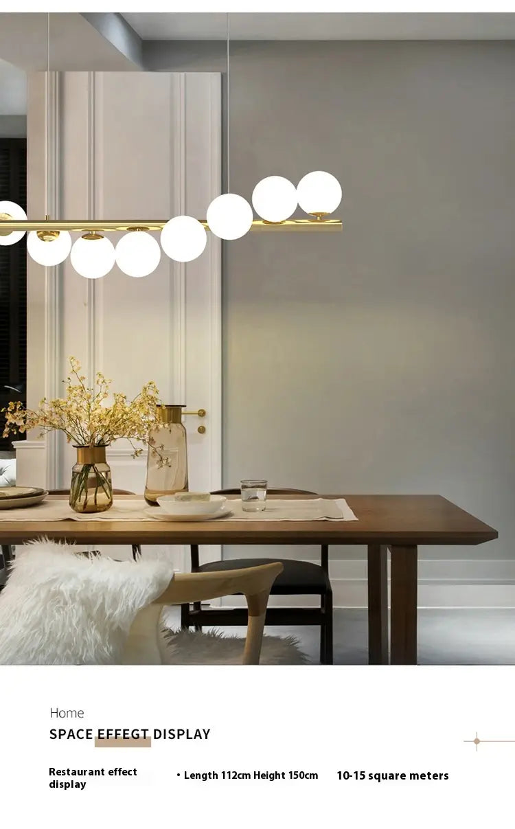 Dining Room Chandelier Creative 3D Long Chandelier