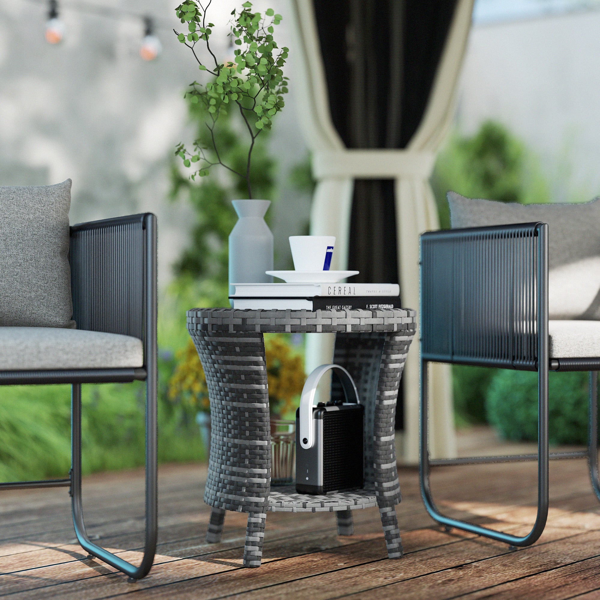 Compact Patio Coffee Table