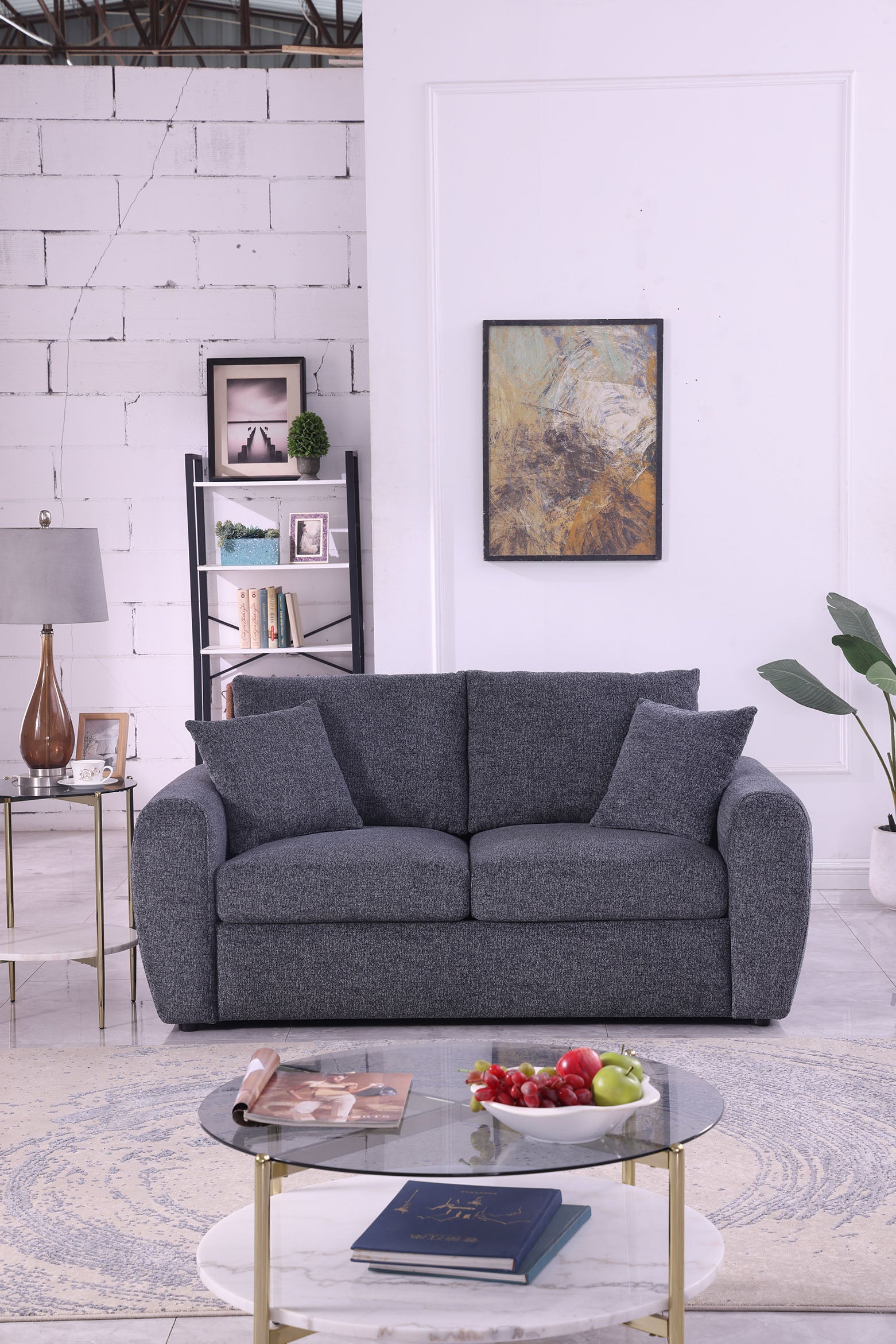 Grey Compressed Sofa