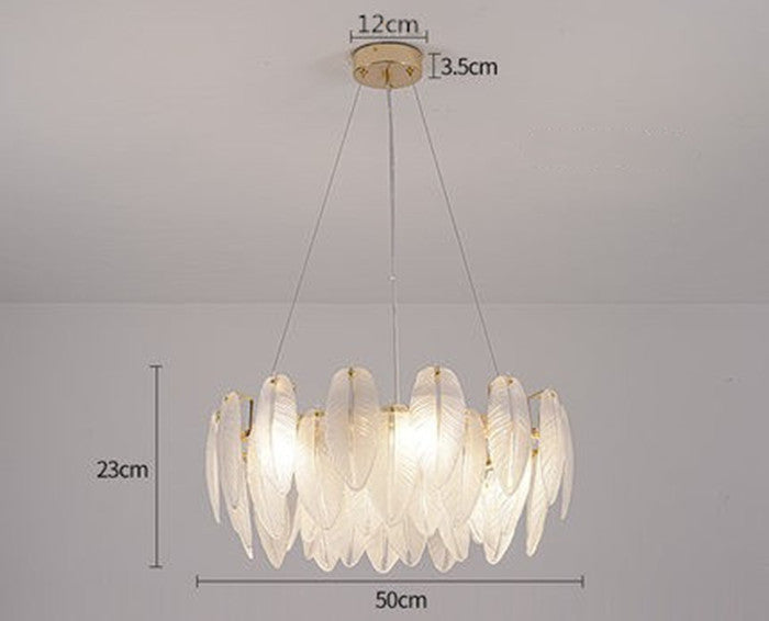 Glass Oval Chandelier