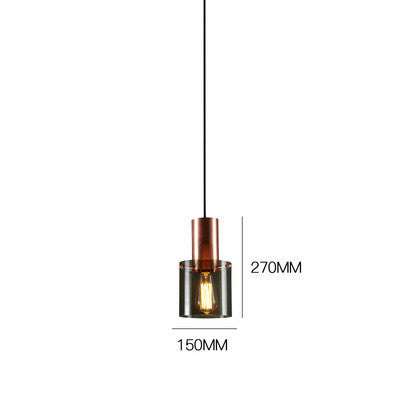 Smoky Glass Chandelier Lamp