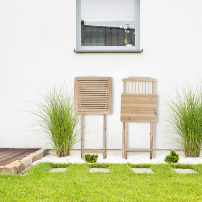 3 Pieces Patio Folding Bistro Set