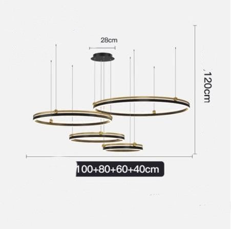 Brushed Aluminum Fish Chandelier