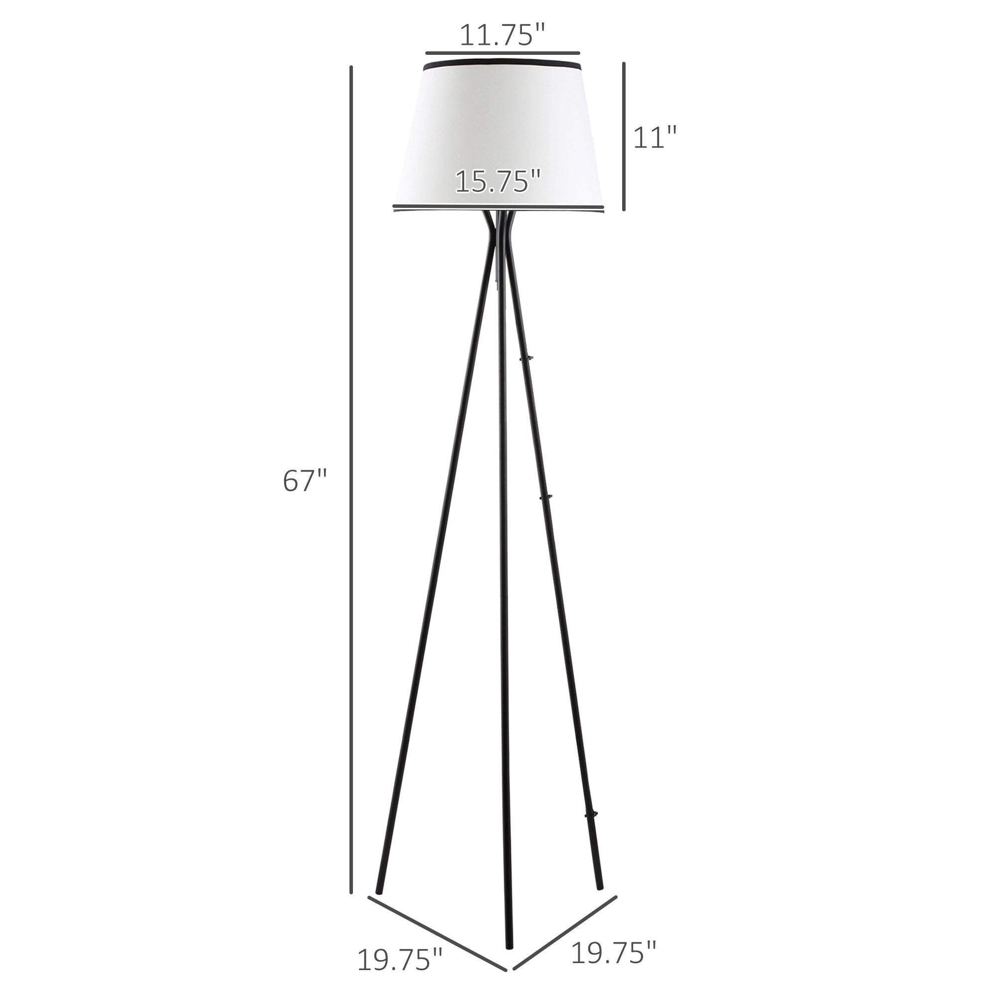 Metal Tripod Floor Lamp