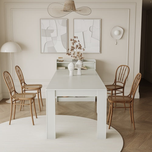 White Modern Extendable Table