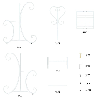 4-Tier Metal Plant Stand - Indoor/Outdoor Display