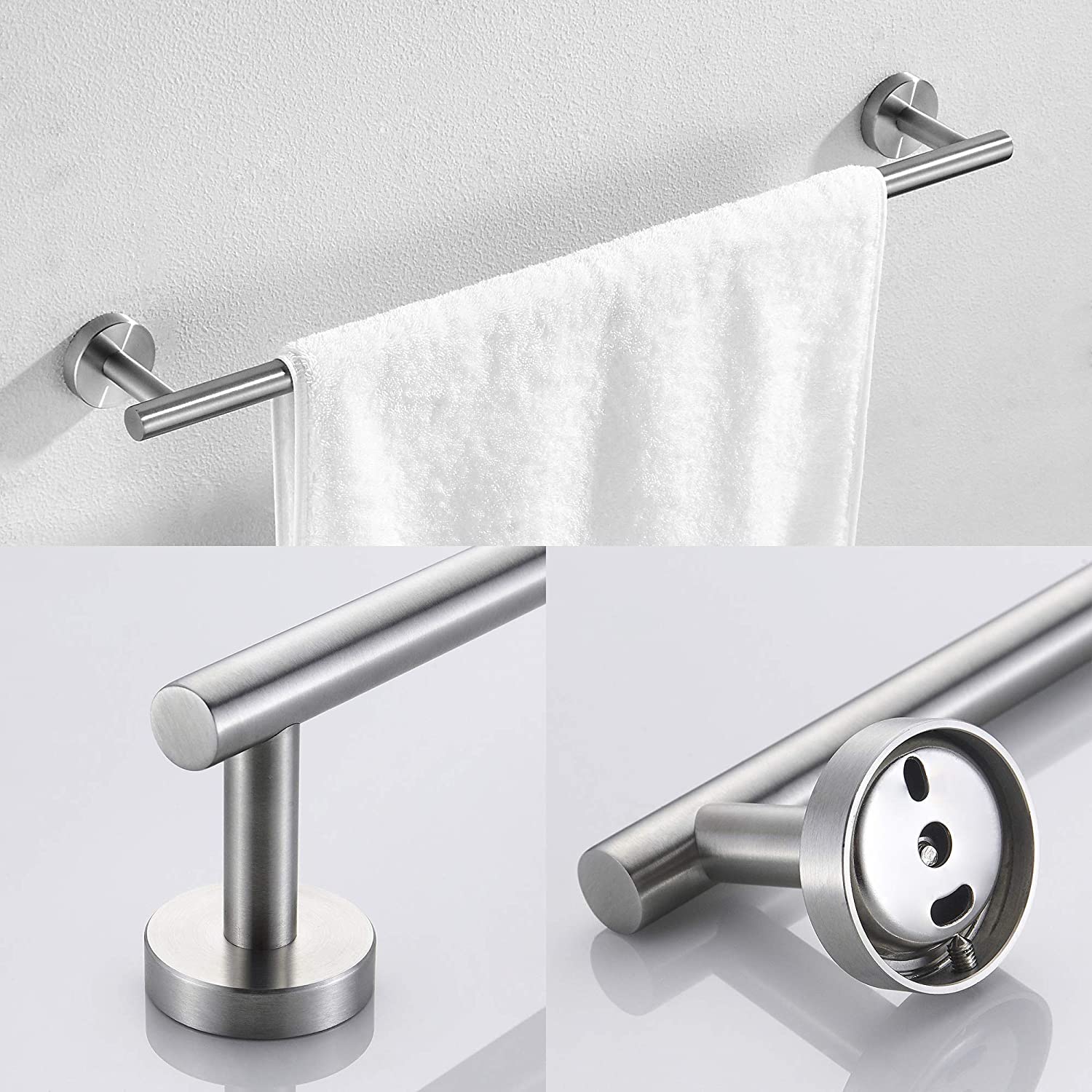 Conjunto de 3 Piezas de Perchas y Perchas para Toallas de Baño