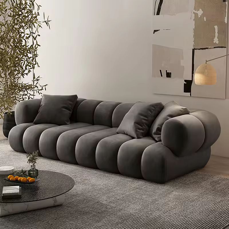 ATUNUS Muebles para el Hogar Americanos Grandes de Terciopelo Estilo Nórdico Moderno Sofá Modular de Esquina en Forma de L para Sala de Estar Conjunto de Sofá Seccional