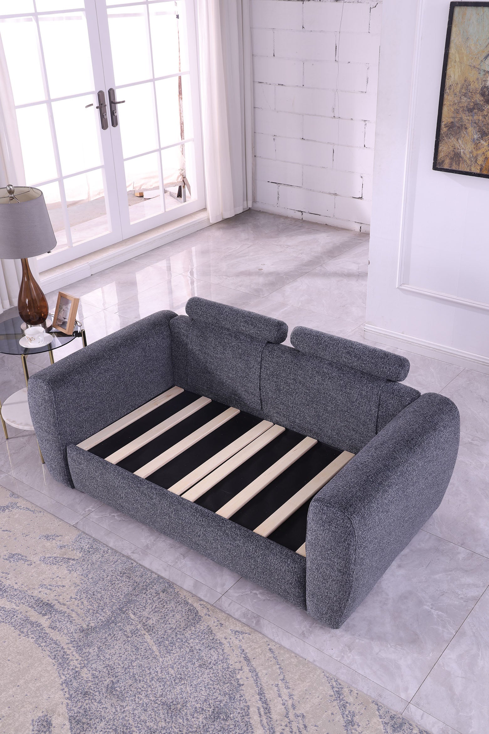 Grey Compressed Sofa