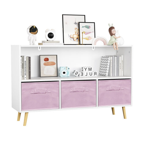 Pink Fabric Kids Bookshelf