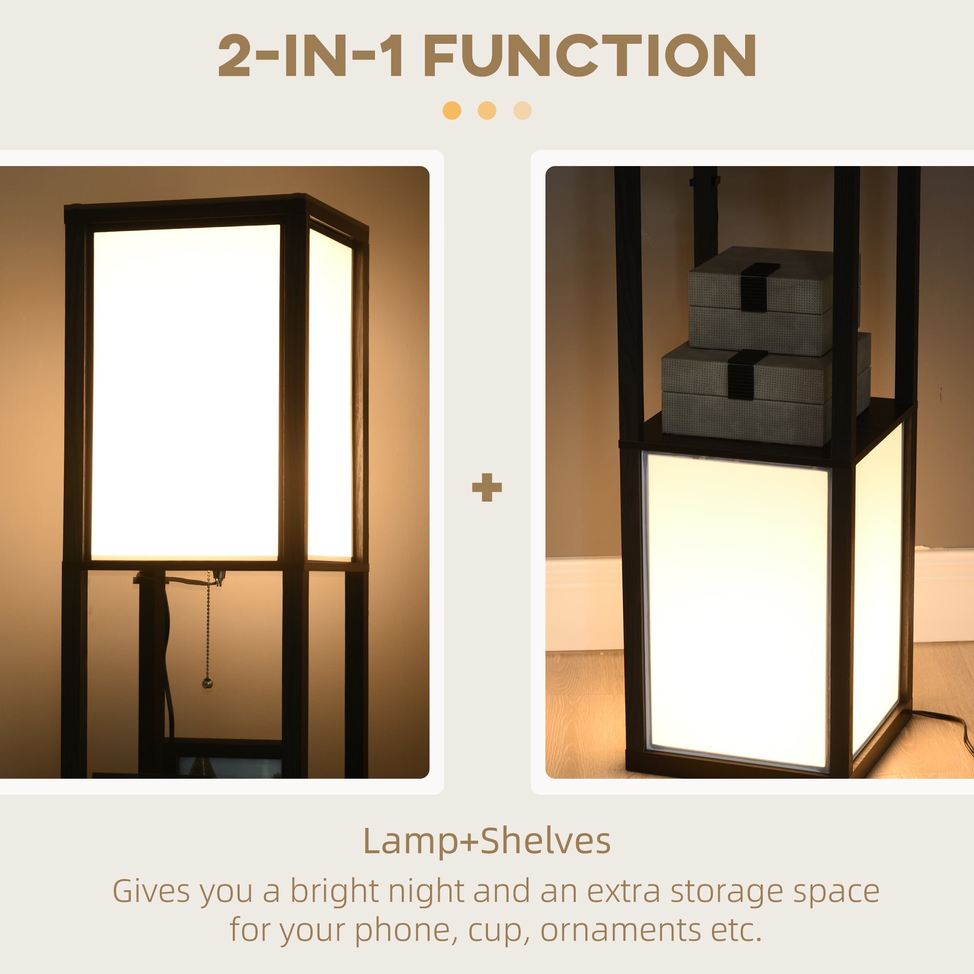 Modern Shelf Floor Lamp