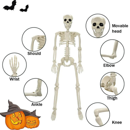 40cm Posable Halloween Skeleton Decoration