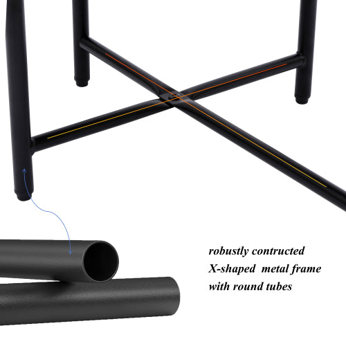 Walnut Metal Coffee Table