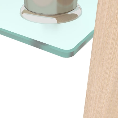 Oak Glass Coffee Table