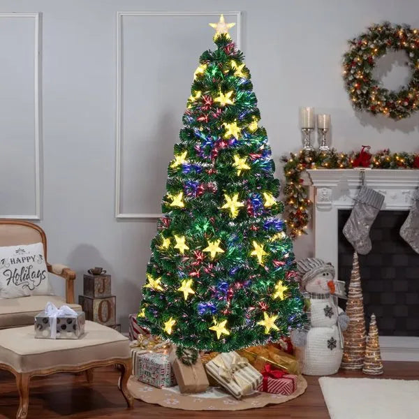 Fiber Optic Color-Changing Christmas Tree