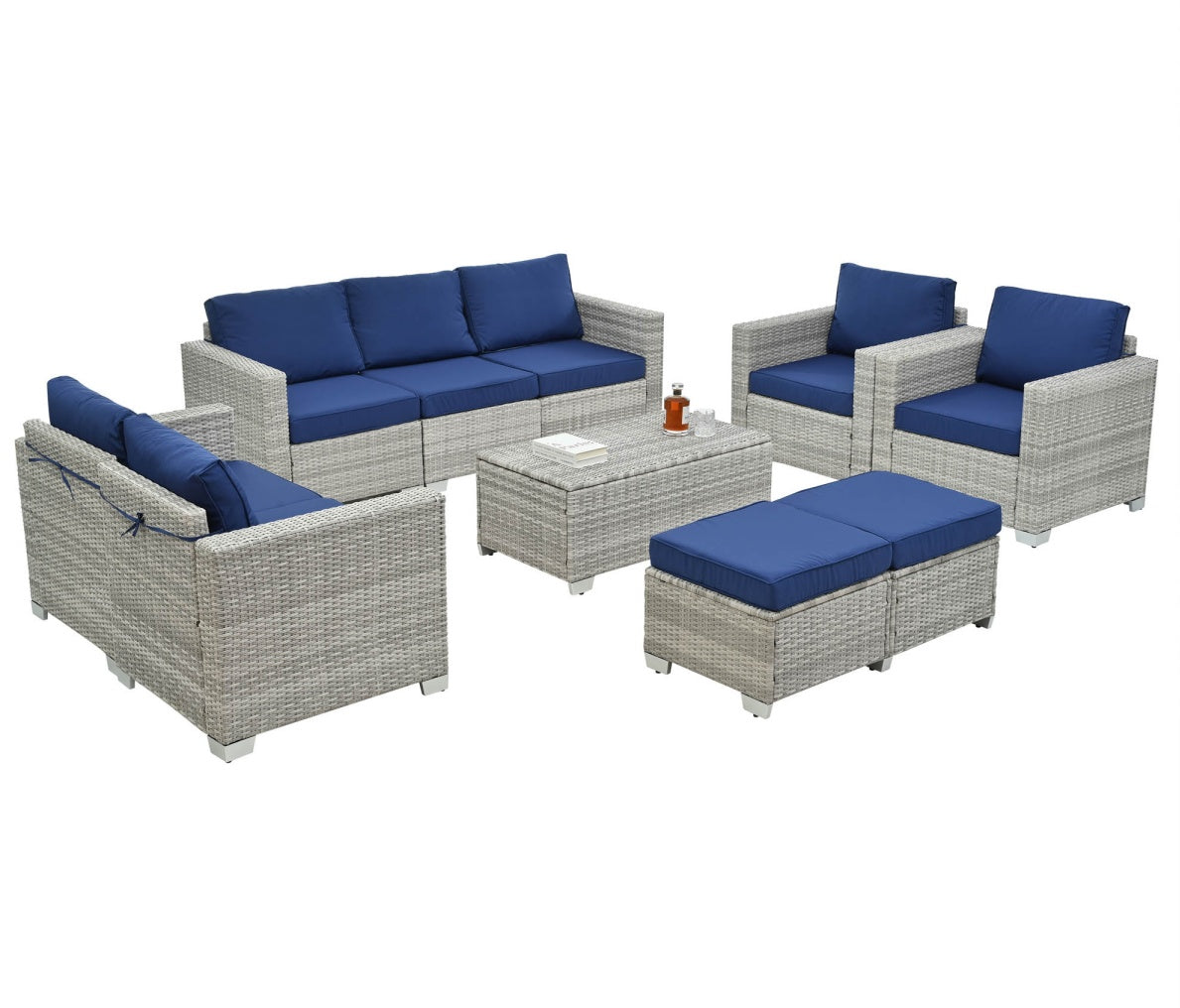 Gray Modular Patio Set