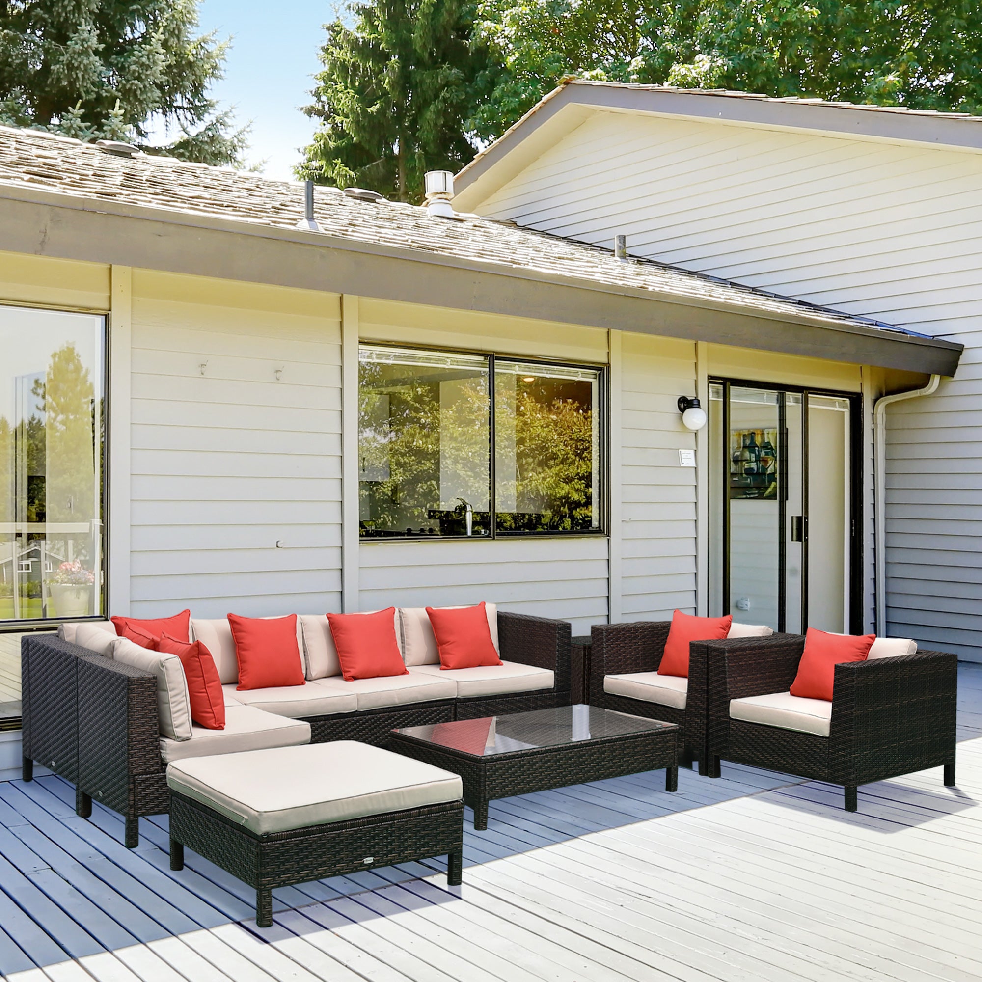 Rattan Conversation Patio Set