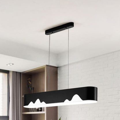 Lámpara de techo lineal LED moderna - Blanco/Negro/Verde - Diseño rectangular - Luz blanca/cálida - 90 cm/119 cm de ancho
