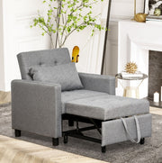 Gray Convertible Chair Bed