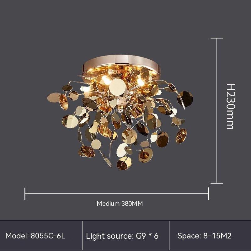 Stainless Steel Blade Chandelier