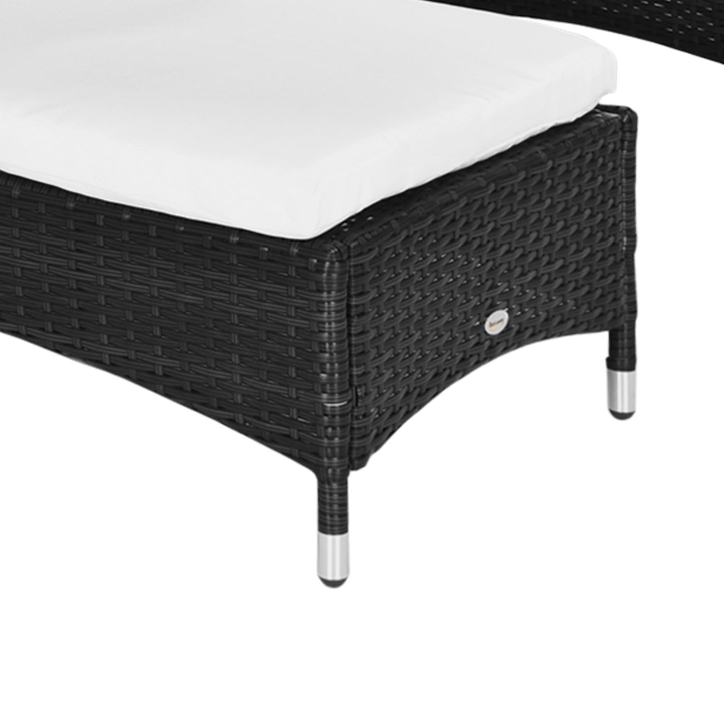 Outdoor Chaise Lounge Chair Set of 3 with Side Table