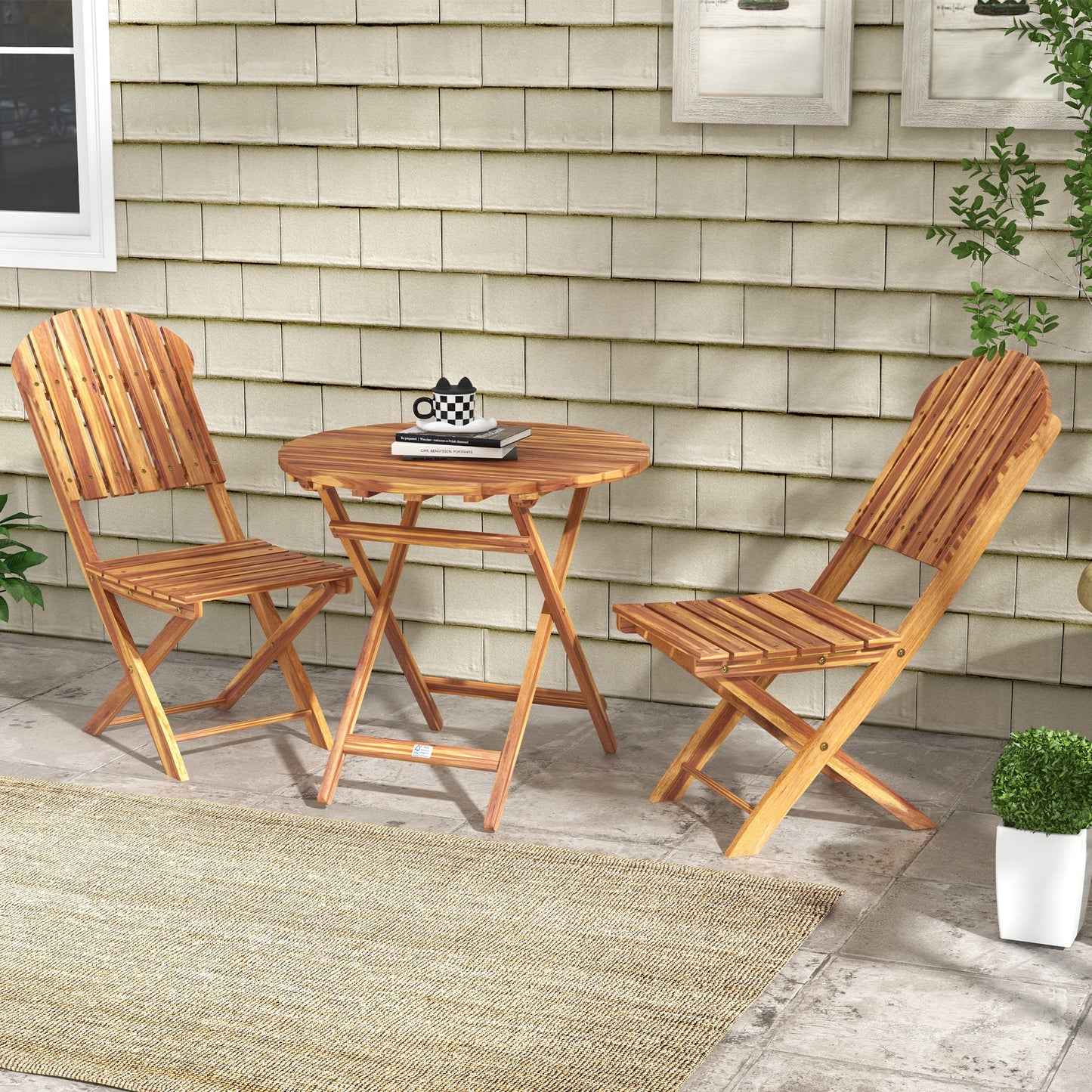 Foldable Outdoor Bistro Set