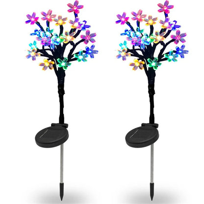 Solar Floor Outlet Cherry Blossom Street Lamp