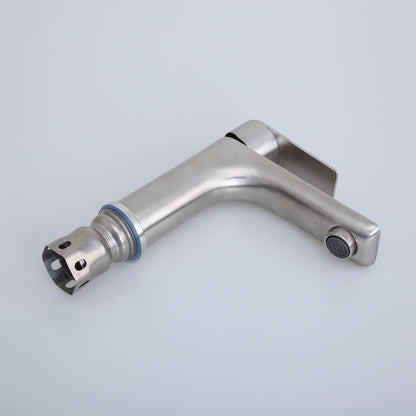 Stainless Steel Faucet Hot And Cold Basin Faucet Bathroom Hand Washing Washbasin