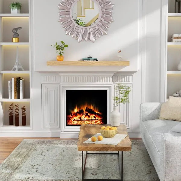 Aged Oak Floating Mantel