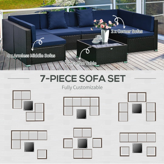 Beige Modular Outdoor Sectional