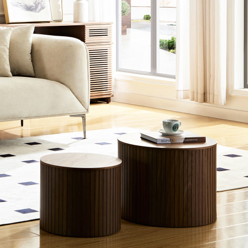 Walnut MDF Nesting Table