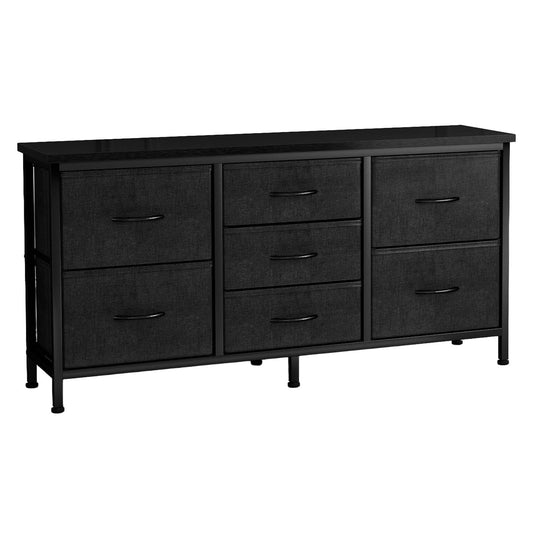 Drawer Dresser For Bedroom, Drawers With Wooden Top Metal Frame