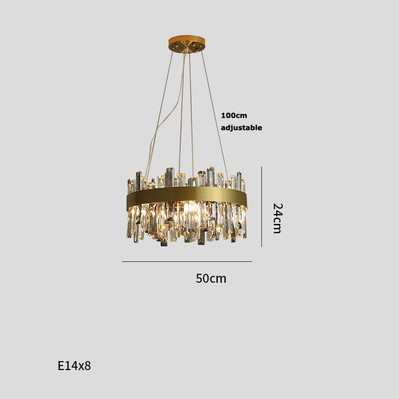 Simple Crystal Living Chandelier