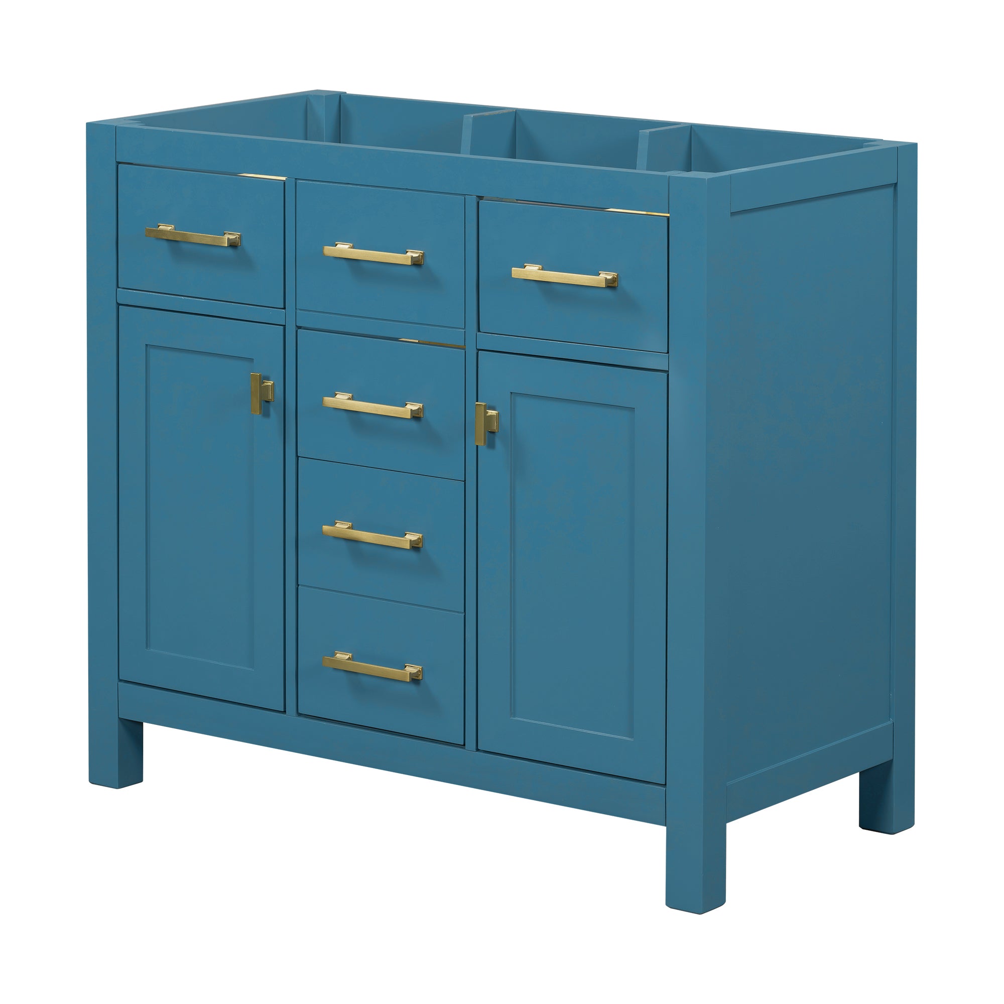 Armarios de Almacenamiento para Baño en Madera Maciza