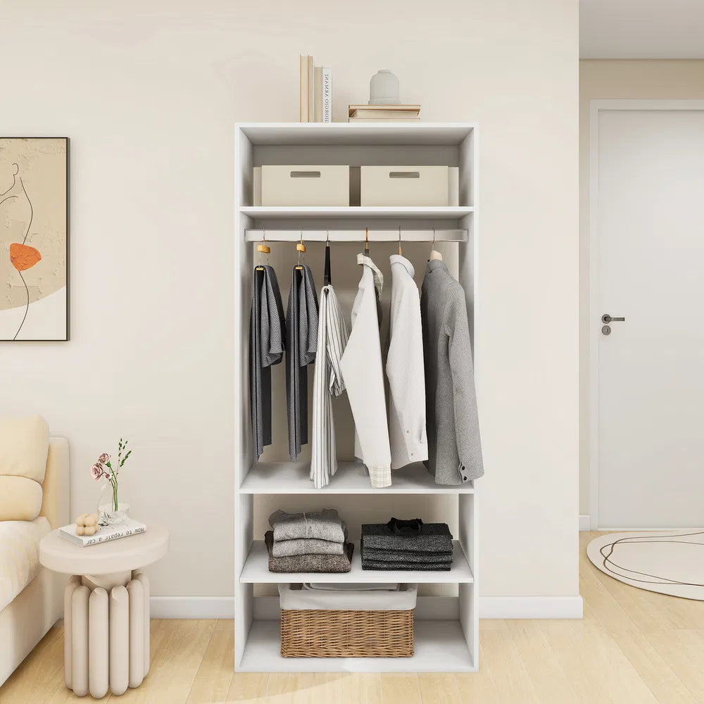 Closet Organizer System Modular: Modern Closet Shelves Wall Mounted Or Walk In Closet System Racks And Shelving Built In Clothes Storage For Bedroom