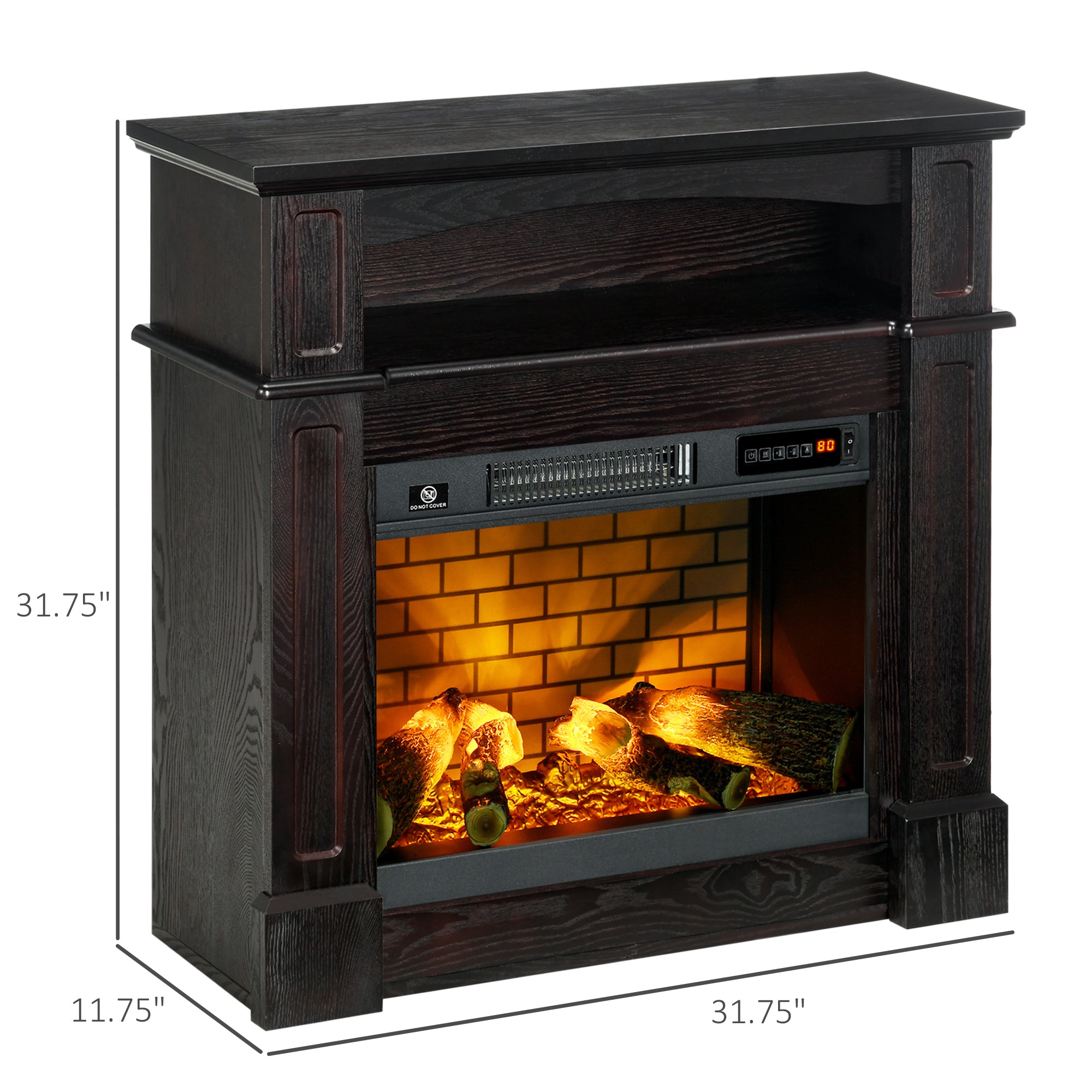 Modern Electric Fireplace Mantel
