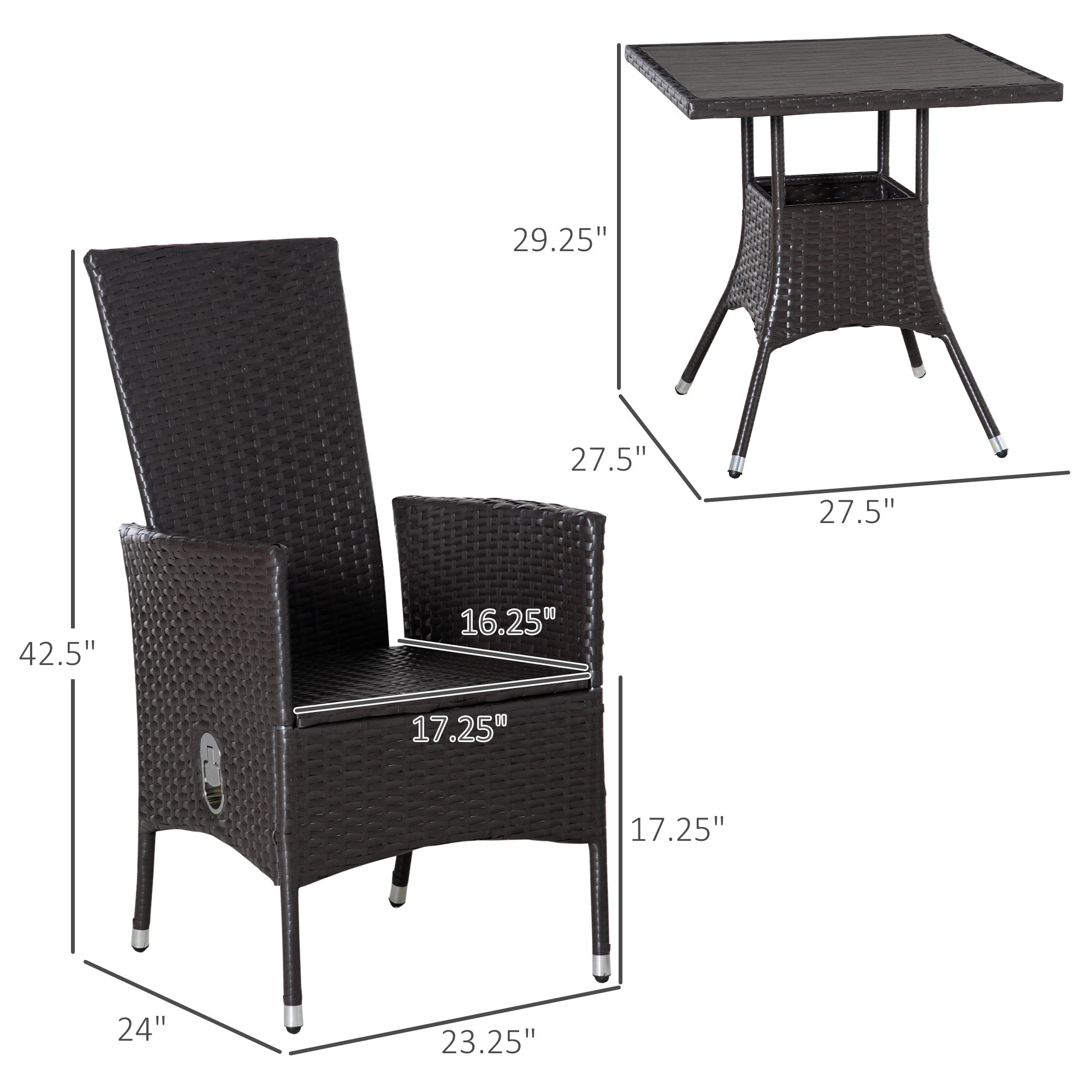 Compact Outdoor Bistro Set