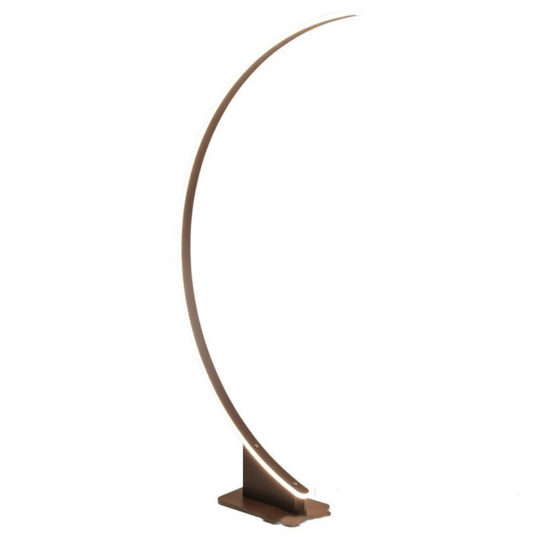White Curved Floor Lamp