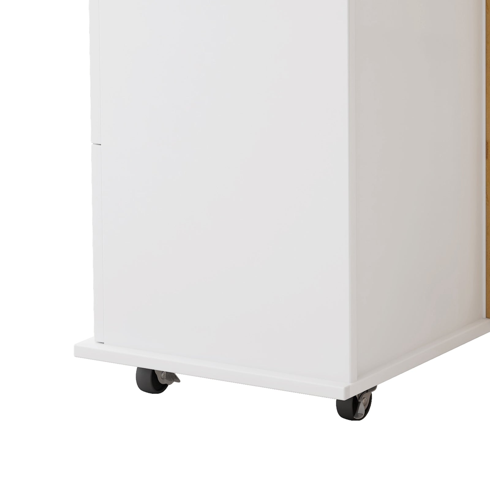 Carrito de Isla de Cocina con Gabinete, 3 Cajones, Estante para Especias, Estante para Toallas, 43.31 de Ancho