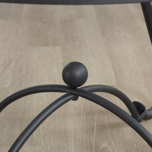Black Glass Coffee Table Set