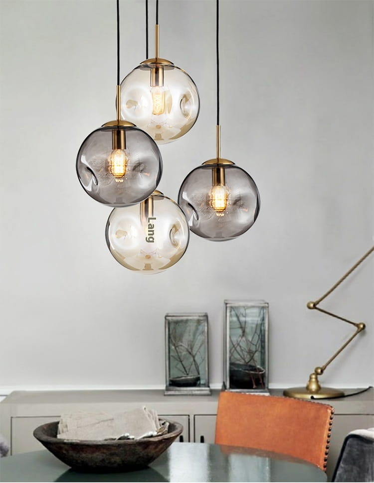 Creative Glass Chandelier Iron Restaurant Window Chandelier