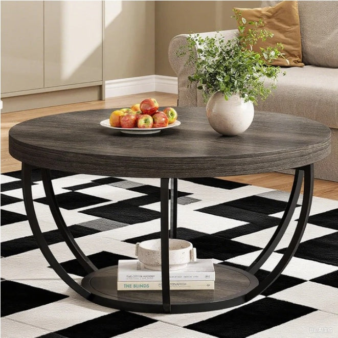 Off-White Wood Coffee Table
