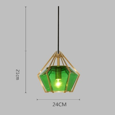 Gold Stained Glass Chandelier For Entryways