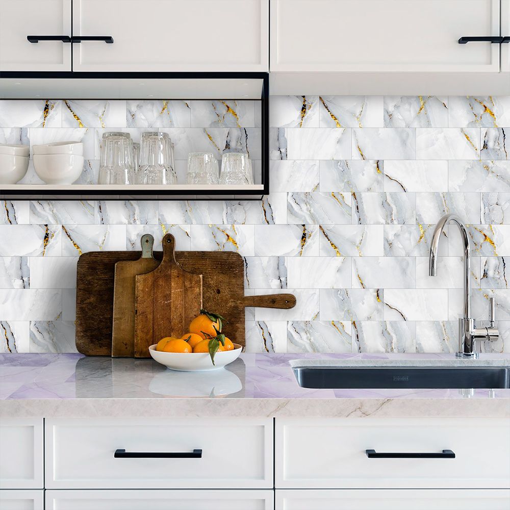 Gold Stripes Marble Wallpaper