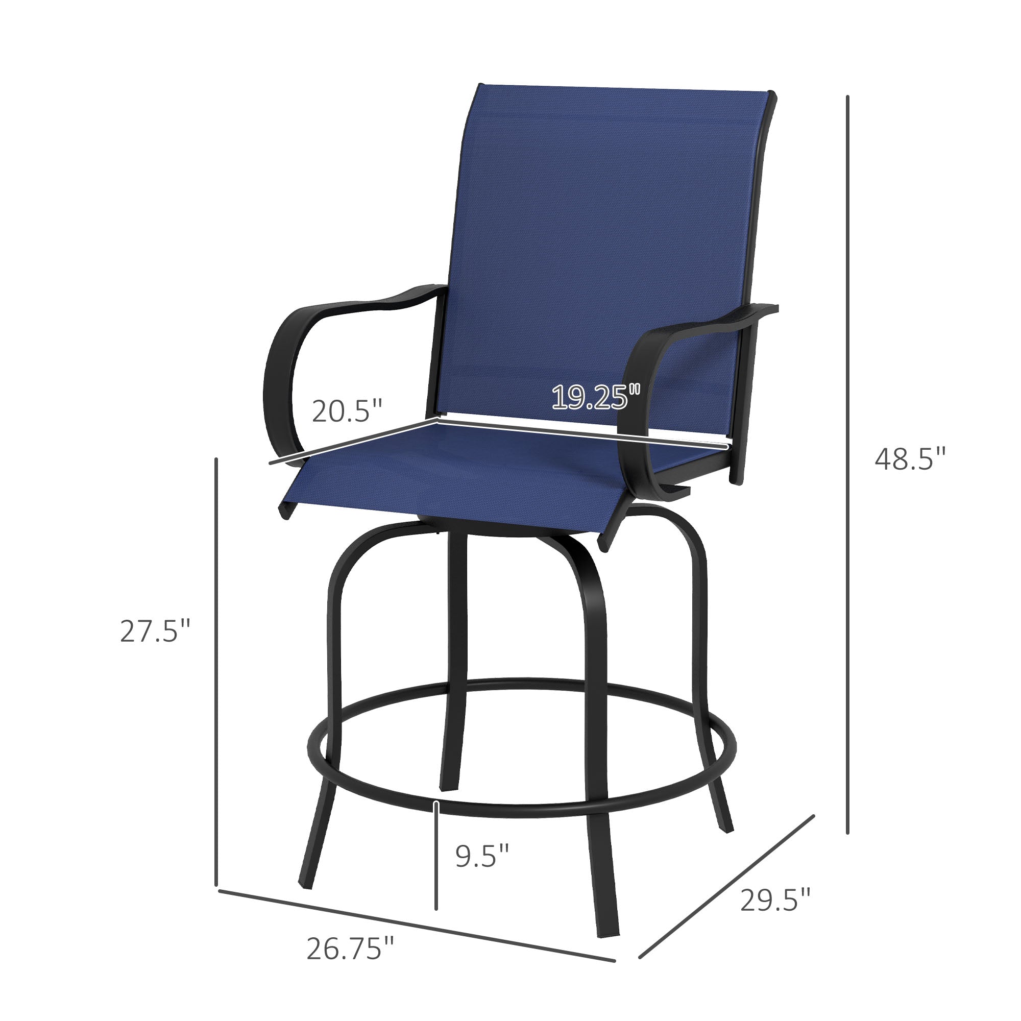 Swivel Outdoor Bar Stools