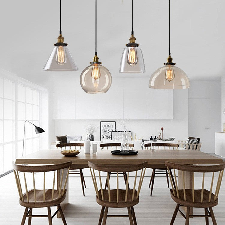 Transparent Glass Nordic Chandelier