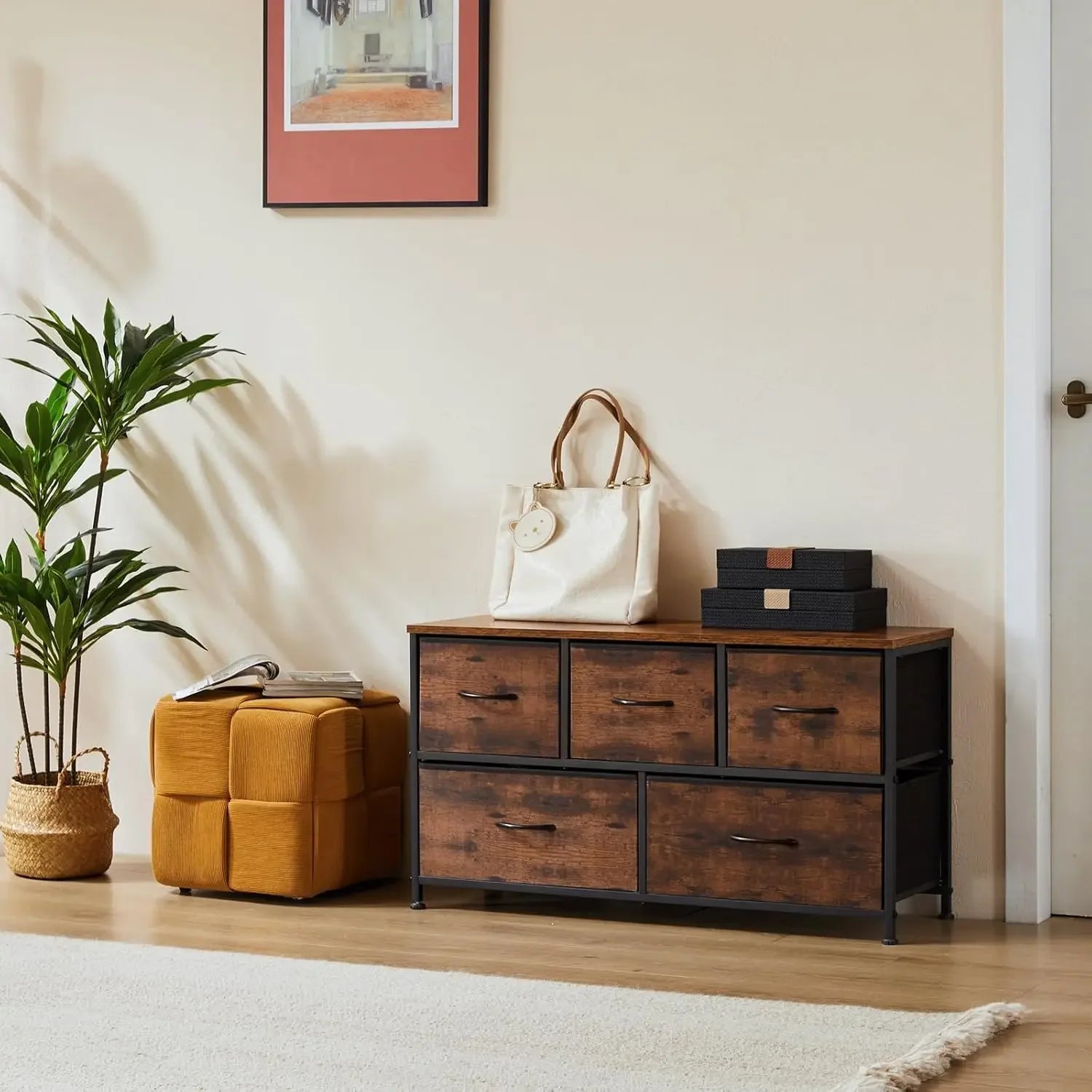 5-Drawer Fabric Storage Dresser