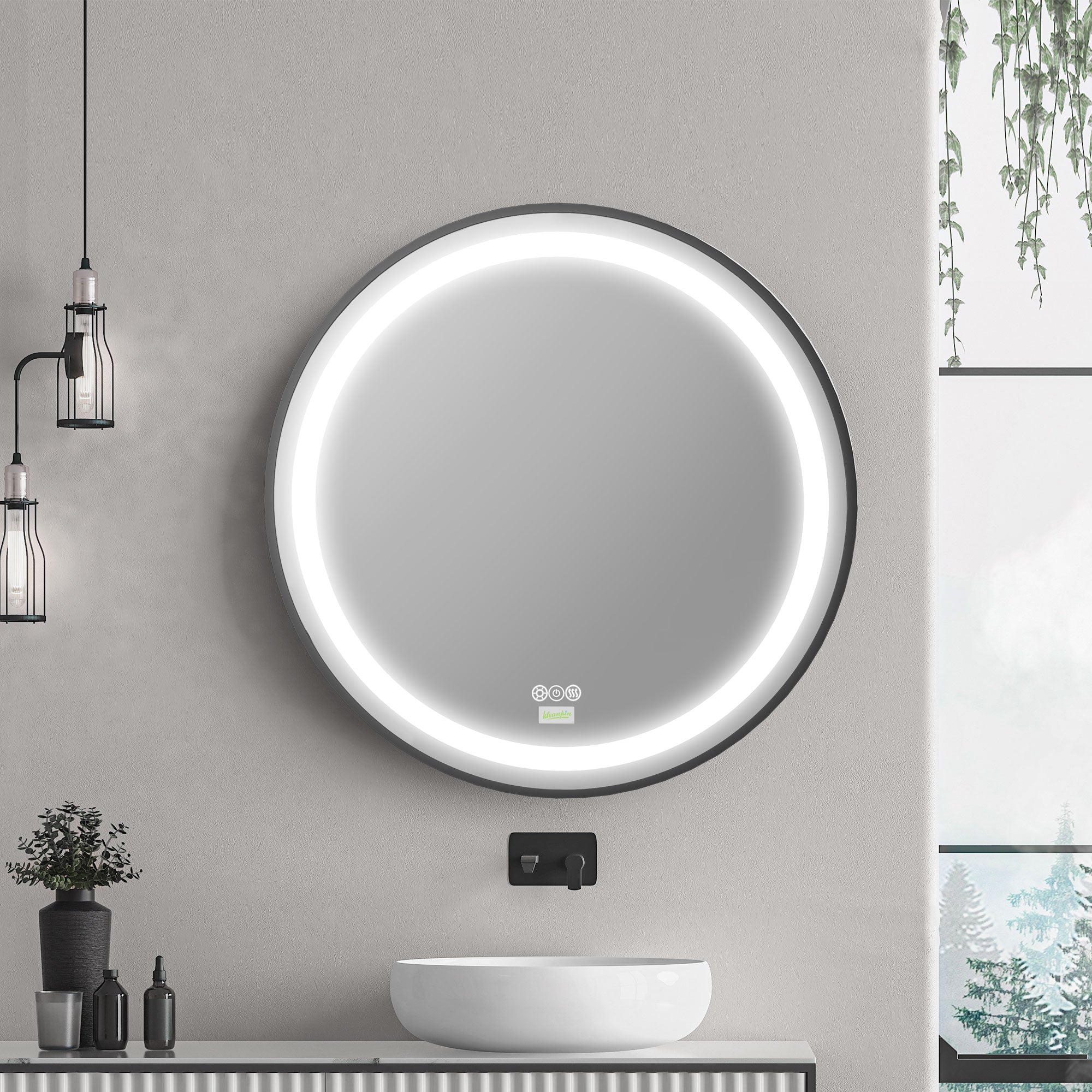 Lighted Wall Vanity Mirror